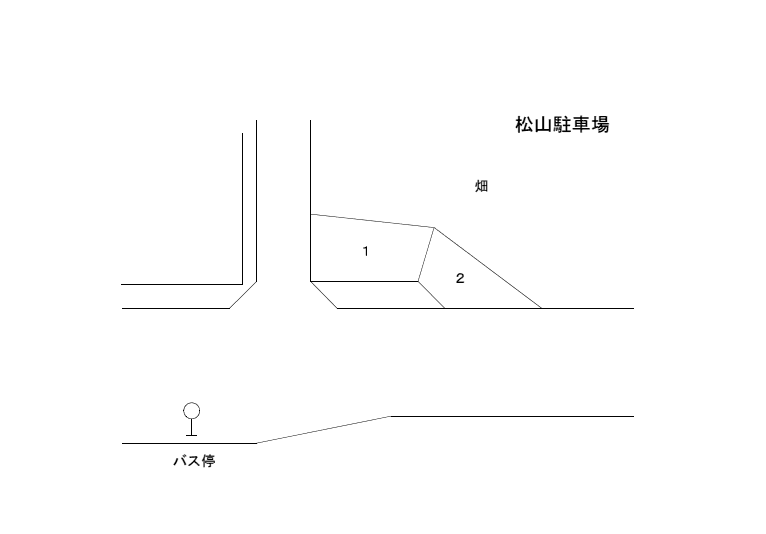 松山駐車場の駐車配置図