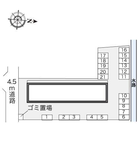 ヴィラ剣(23912)の駐車配置図