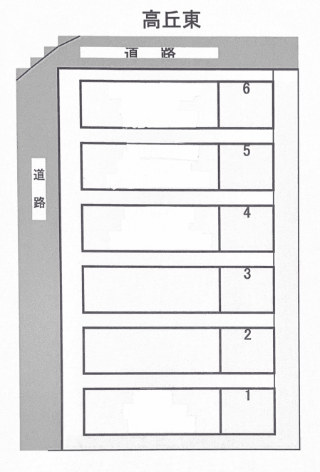 高丘東4丁目駐車場の駐車配置図
