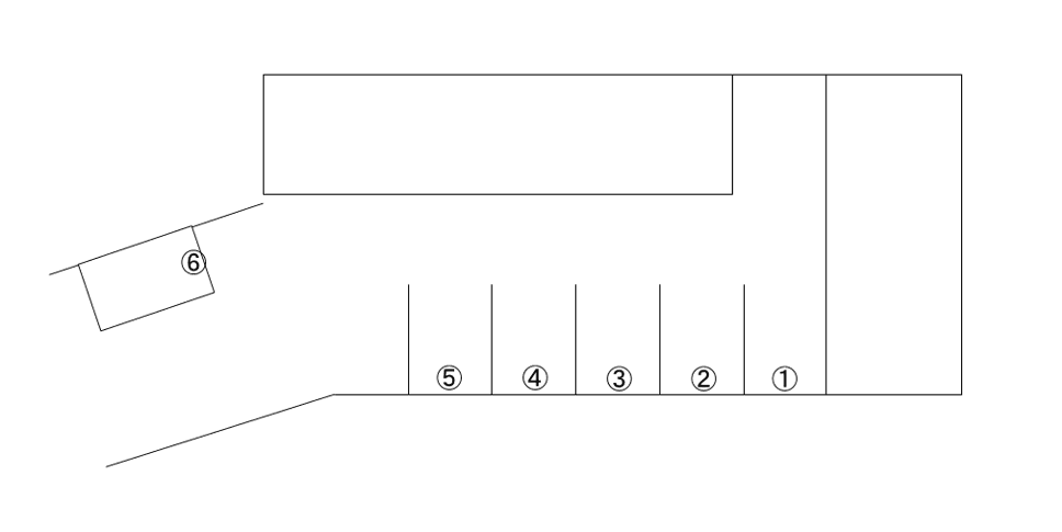 高宮城ビル駐車場の駐車配置図