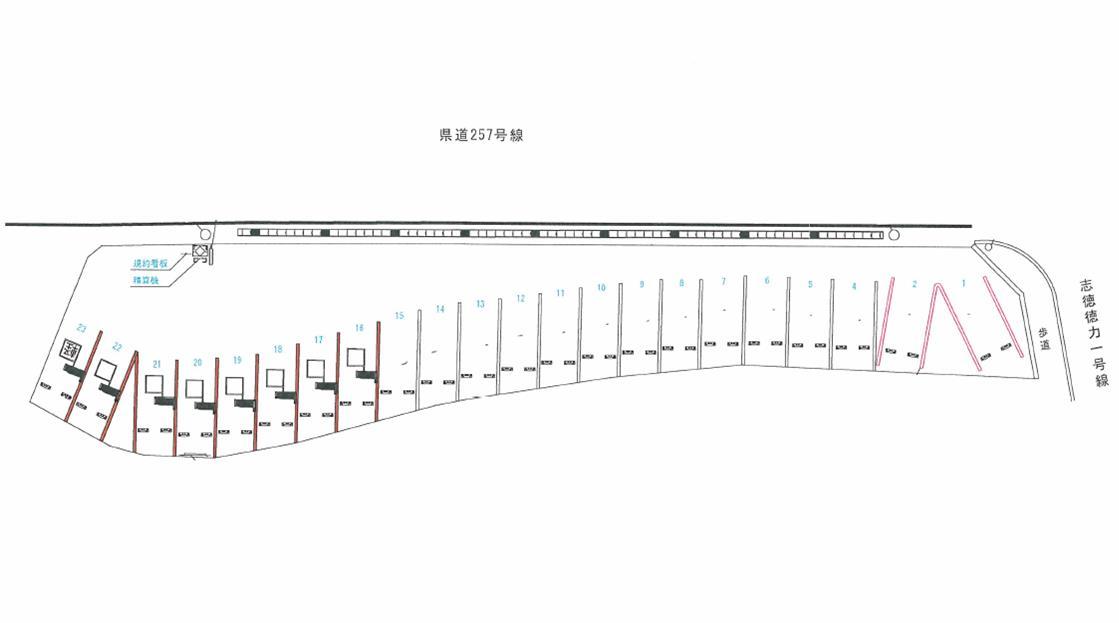 徳力4丁目駐車場の駐車配置図