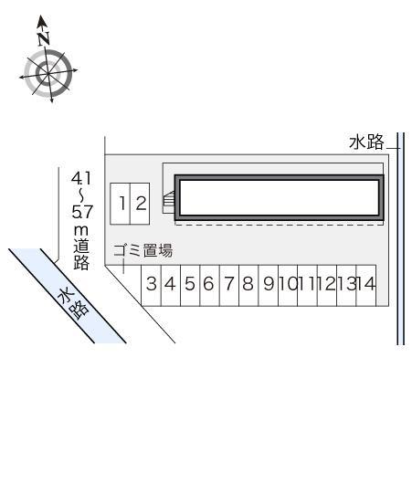 イーストＫ(15401)の駐車配置図