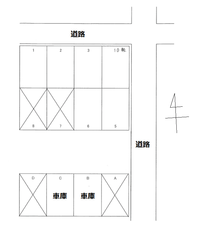 江南-47の駐車配置図