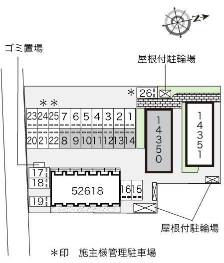 しんどうⅡ(14350)の駐車配置図