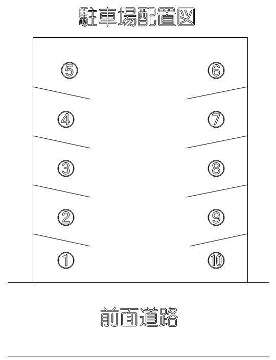 ｵｰﾄ･ｽｸｳｪｱｰ武岡5の駐車配置図