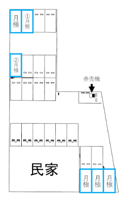 鷲津駅前第２の駐車配置図