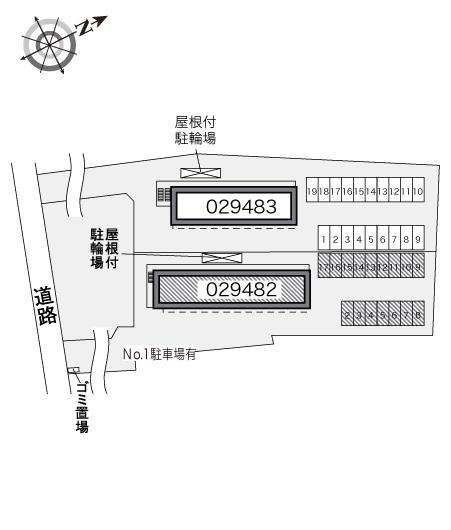 サザンクロスＡ(29482)の駐車配置図