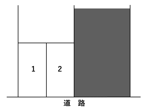 嘉数第二パーキング（左）の駐車配置図