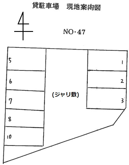 犬山-47の駐車配置図