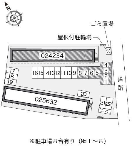 レーブメルベーユ(24234)の駐車配置図
