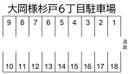 大岡様杉戸6丁目駐車場の駐車場