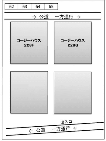 稲毛新堀第２駐車場の駐車配置図