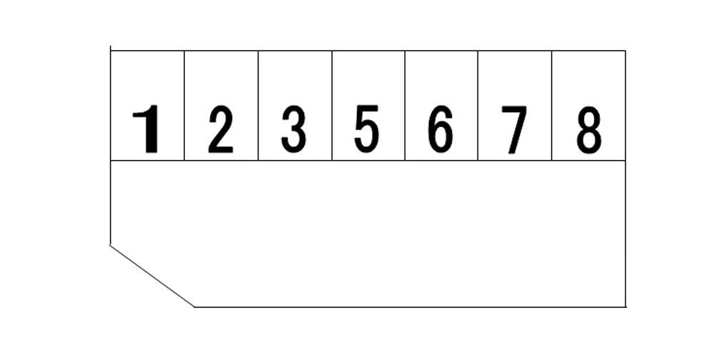 高橋駐車場の駐車配置図