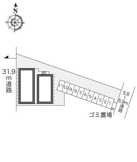 けやき通り(21170)の駐車配置図