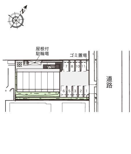 荒子川公園(41631)の駐車配置図