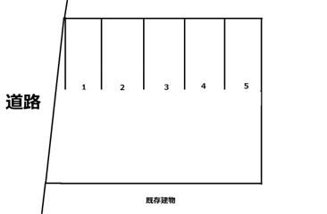 大形本町三丁目駐車場の駐車配置図