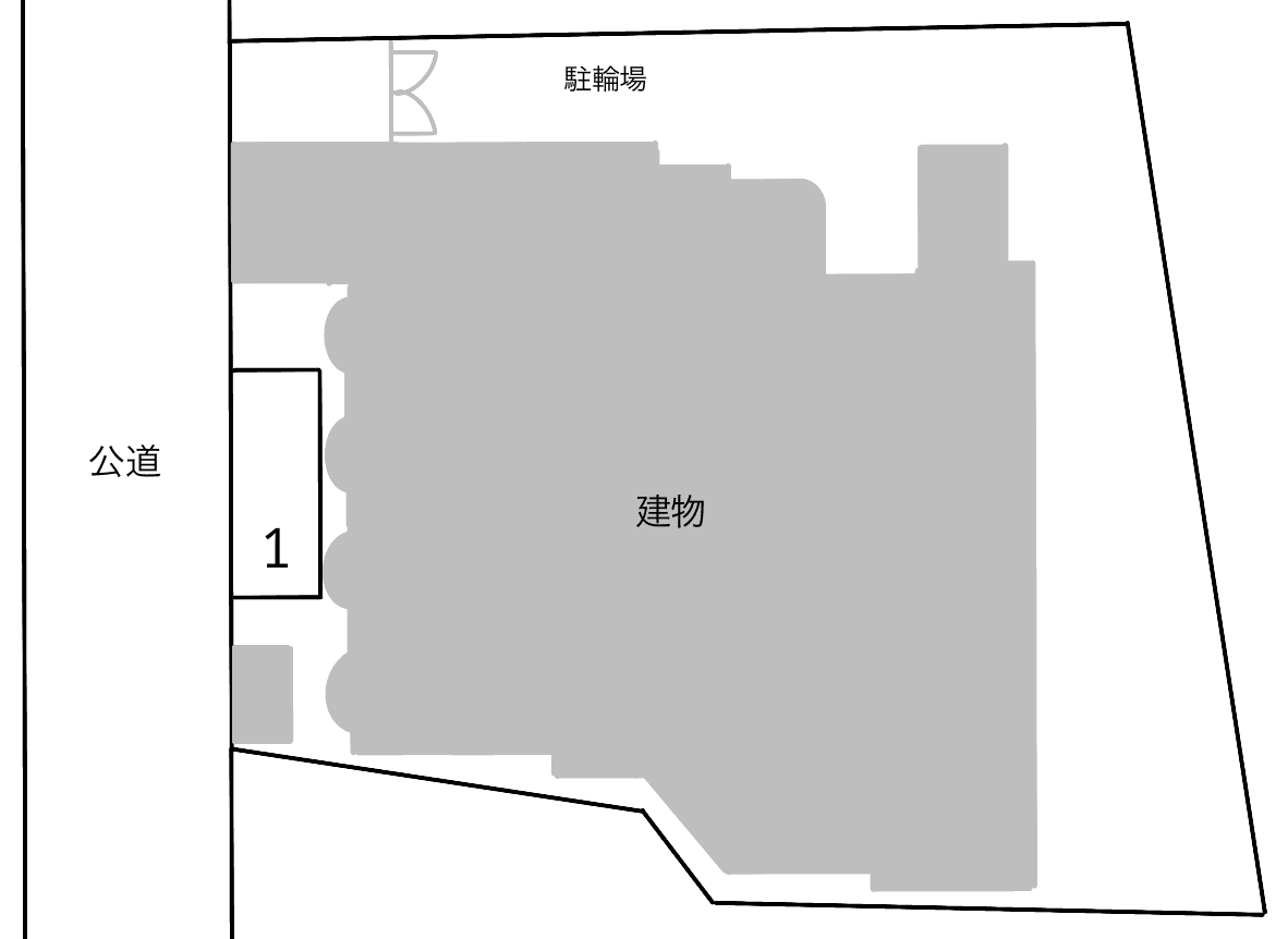 スカイコート市ヶ谷第3の駐車配置図