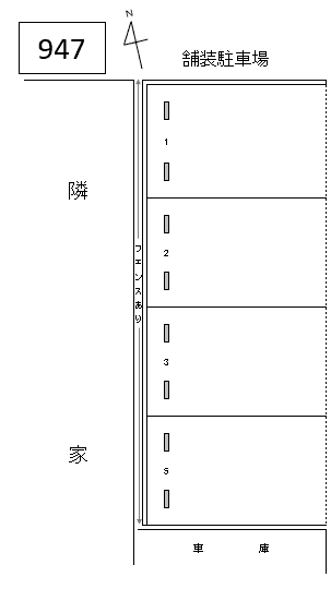 J-947の駐車配置図