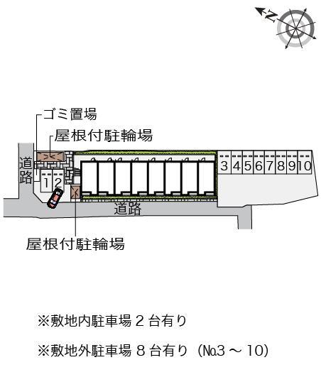 クレイノアペルト泉佐野Ⅱ(59177)の駐車配置図