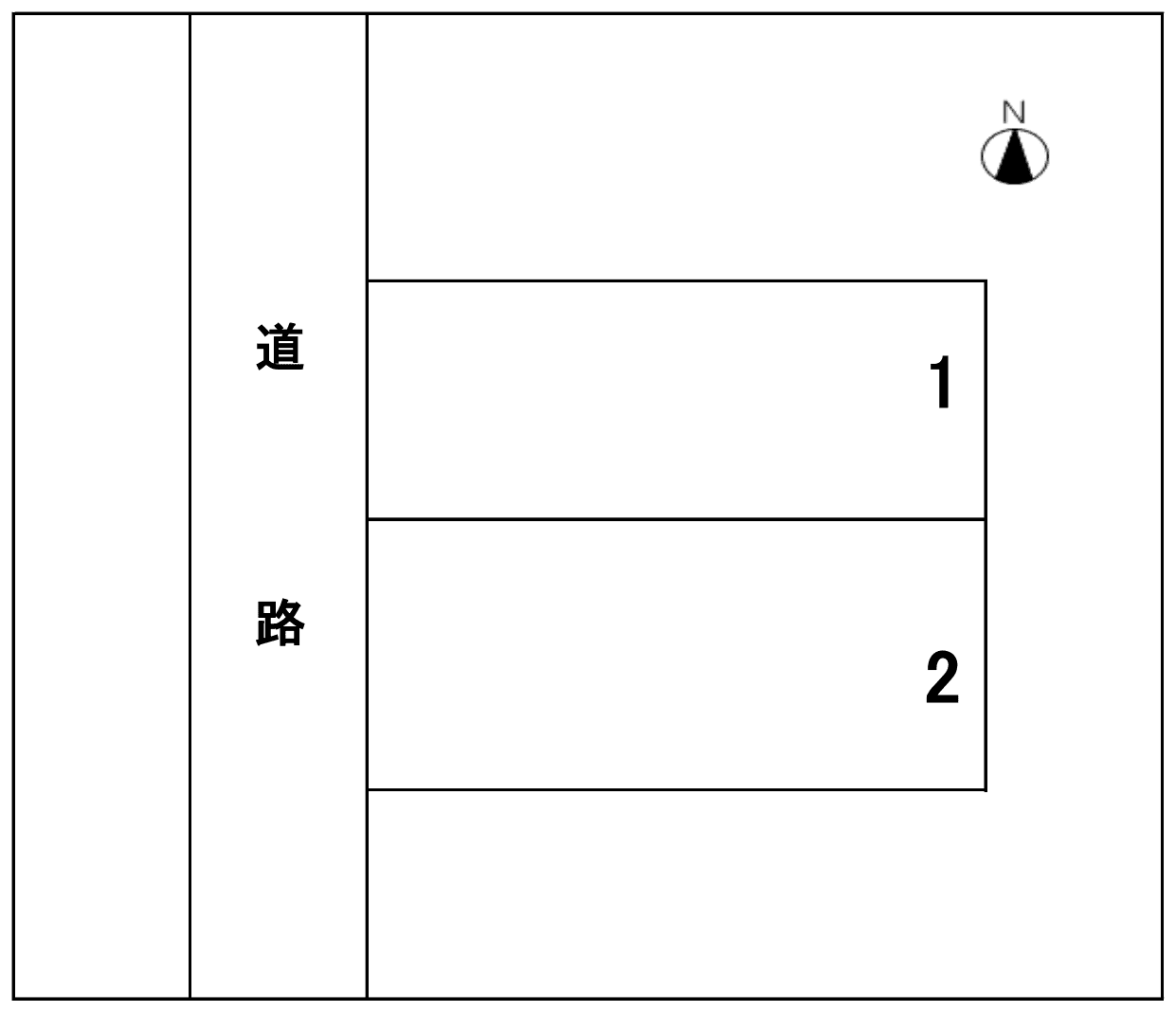 八事石坂駐車場の駐車配置図