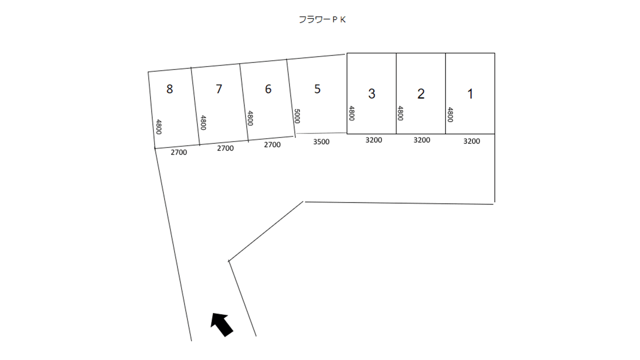 フラワーPKの駐車配置図