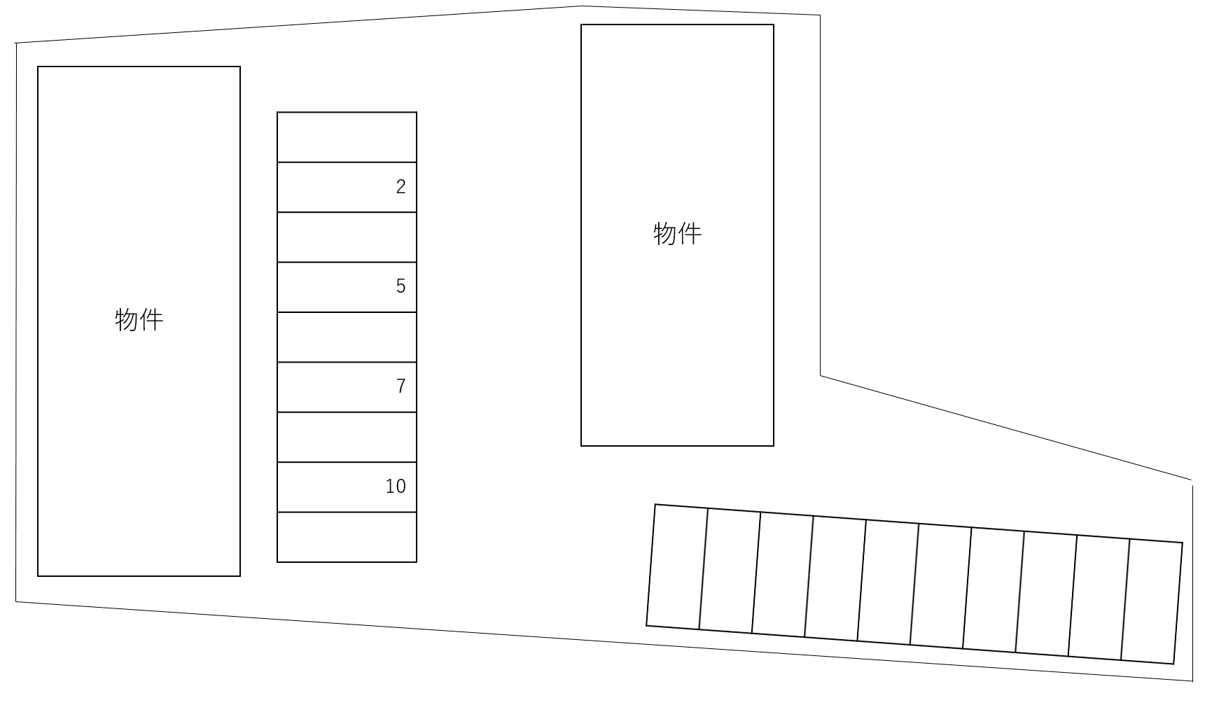 フォレスタ和泉Ａ・Ｂ別駐車場の駐車配置図