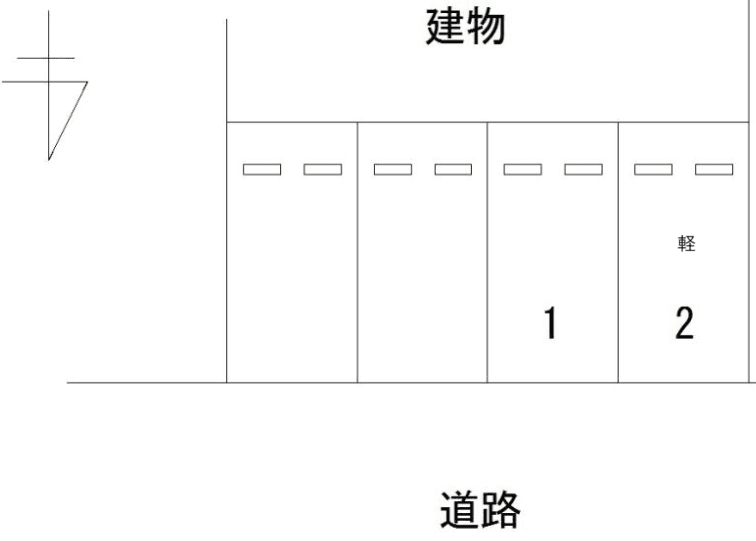 FK新出来1丁目904駐車場の駐車配置図