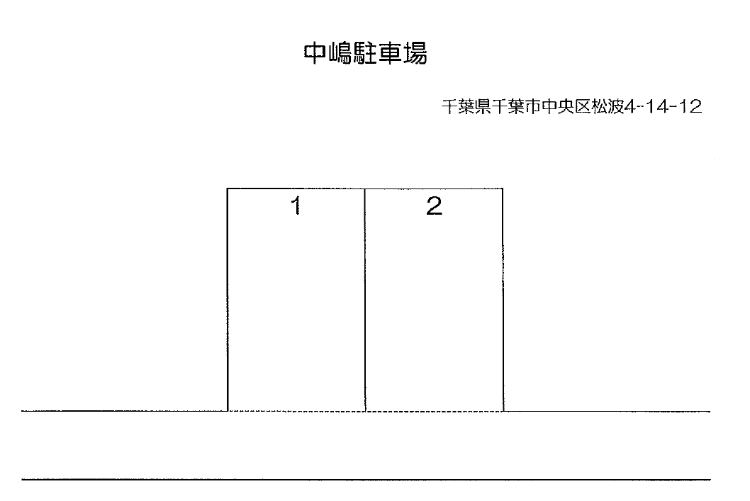 中嶋駐車場の駐車配置図