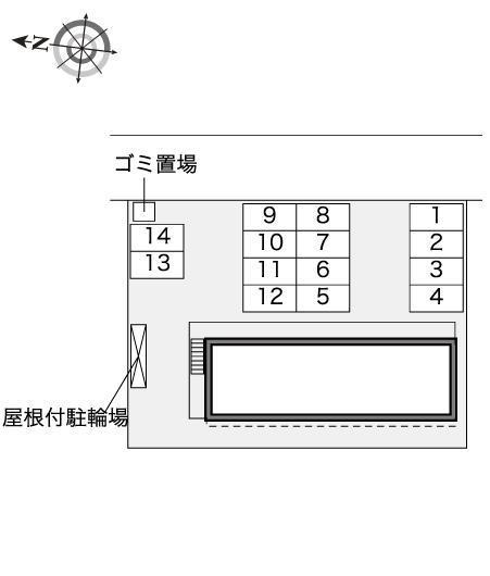 くぼた(41377)の駐車配置図