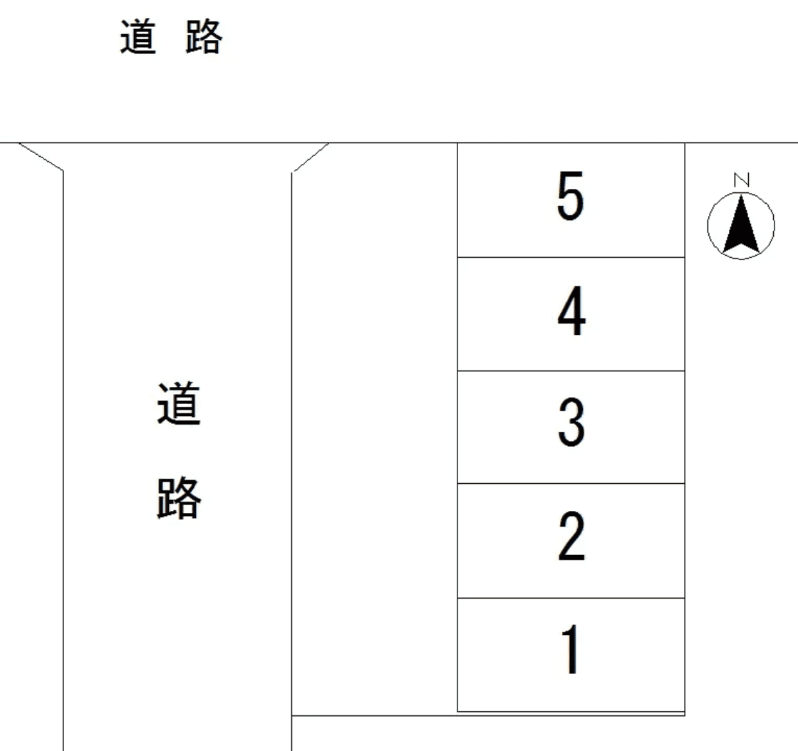 小宮月極駐車場2の駐車配置図