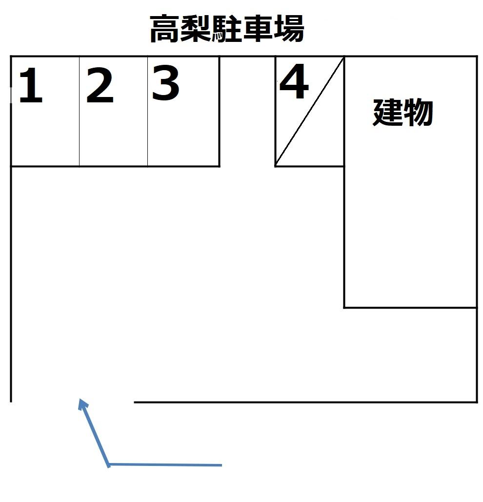 高梨駐車場の駐車配置図