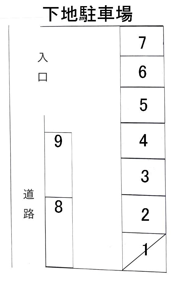 下地駐車場の駐車配置図
