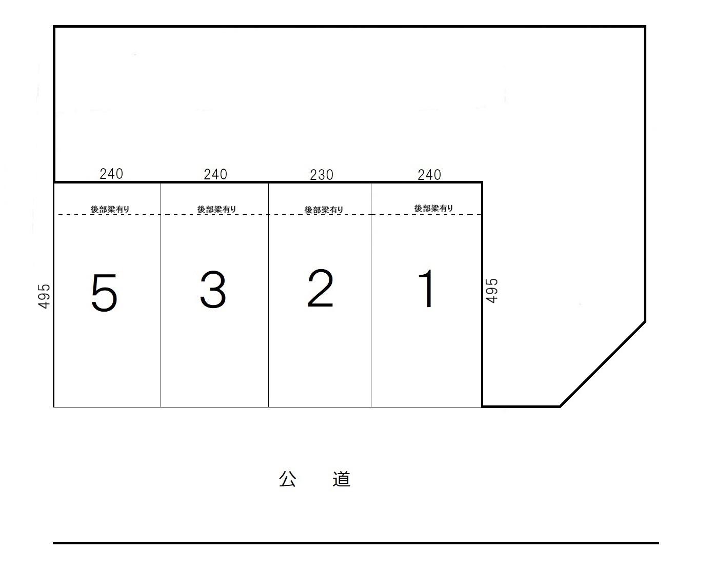 吉田ガレージの駐車配置図
