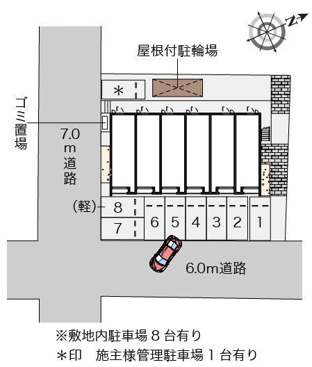 クレイノファミーユ(57019)の駐車配置図