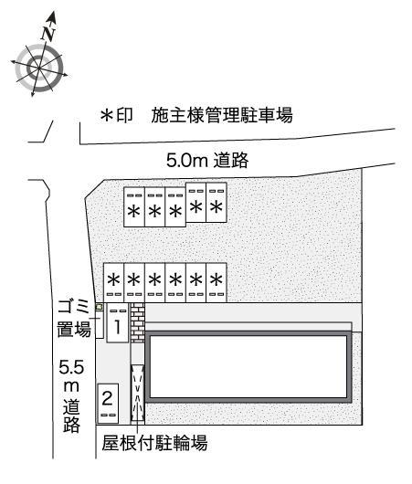 高縄(47107)の駐車配置図