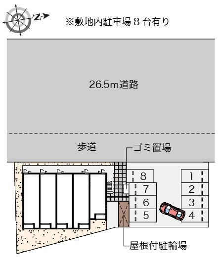 クレイノスプリング(55739)の駐車配置図
