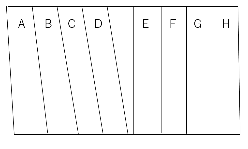 渡辺駐車場(1741-1)の駐車配置図