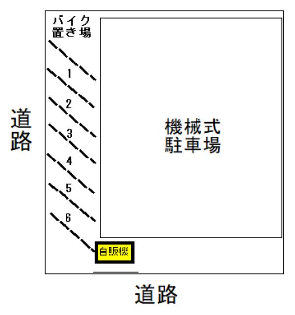 ミワ駐車場２の駐車配置図