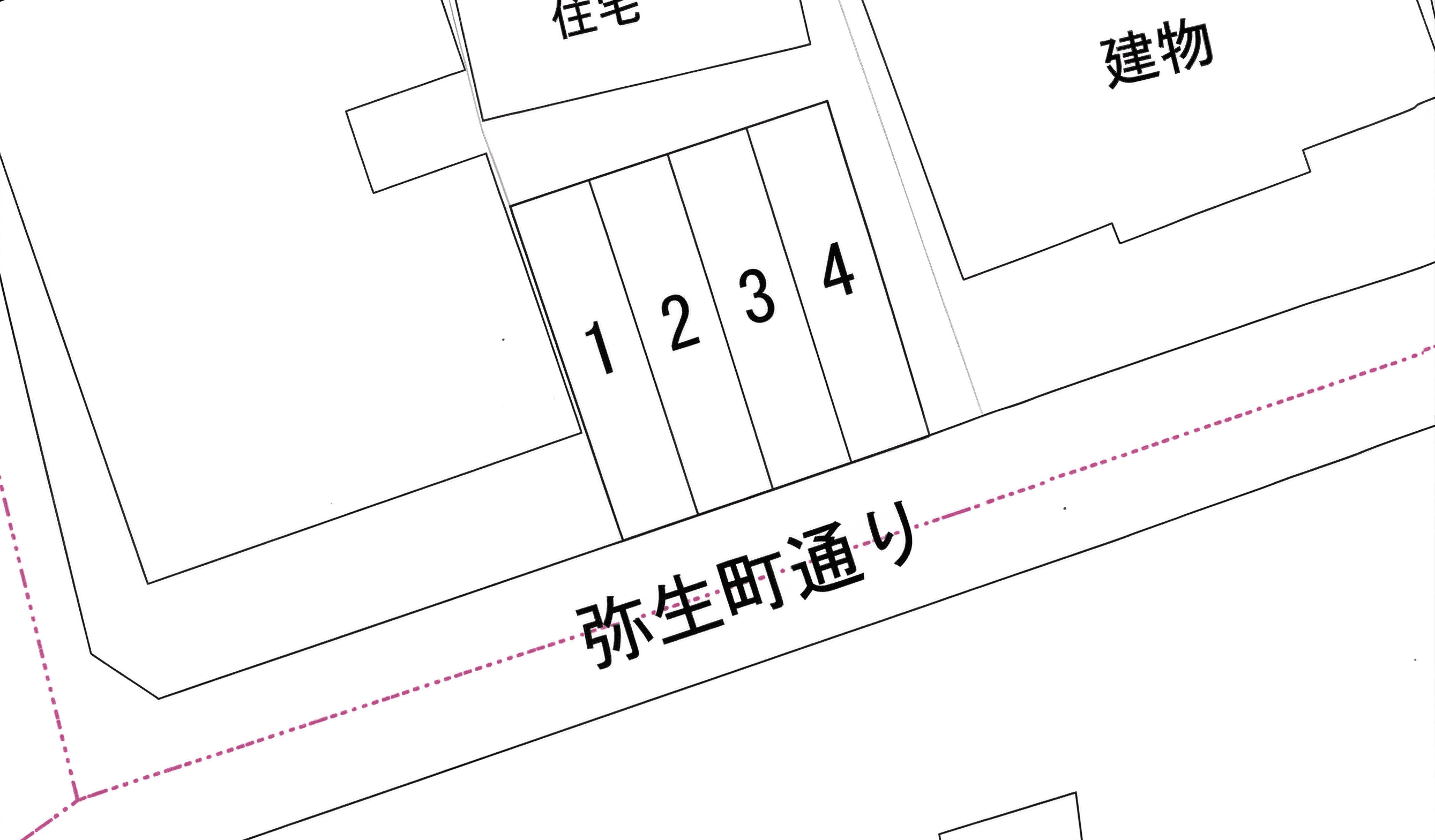 エムオーパーキングの駐車配置図