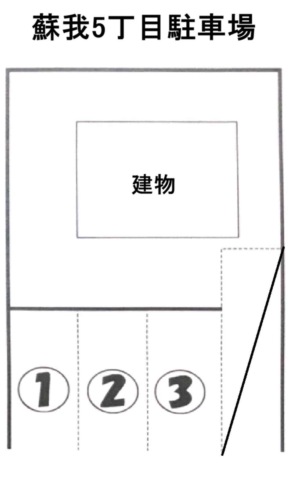 蘇我5丁目駐車場の駐車配置図