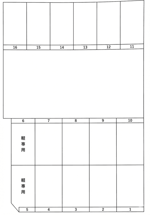 高砂8-22ハイツリー駐車場の駐車配置図