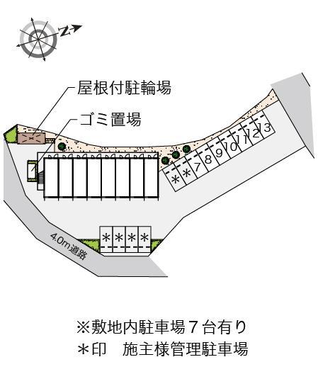 赤い長ぐつ(15362)の駐車配置図