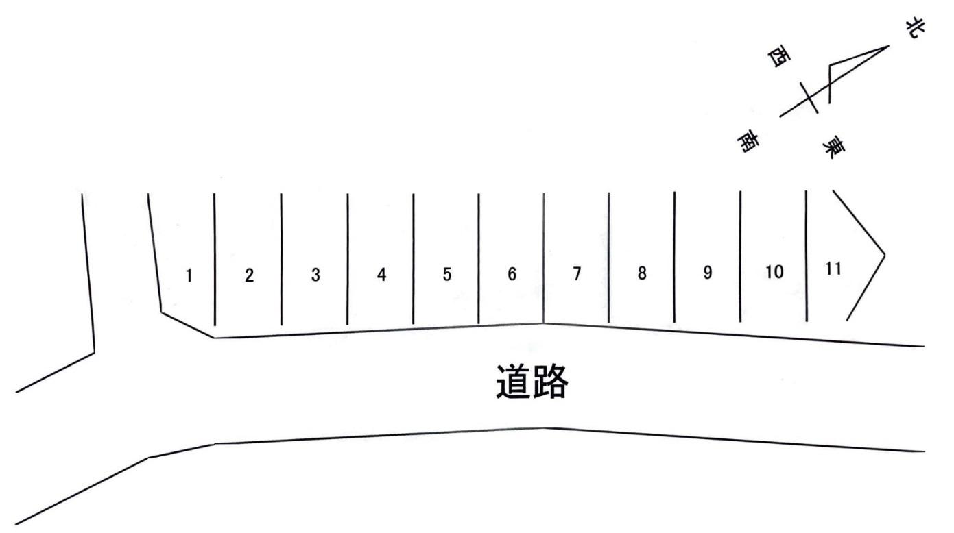 双木茂夫第一駐車場の駐車配置図