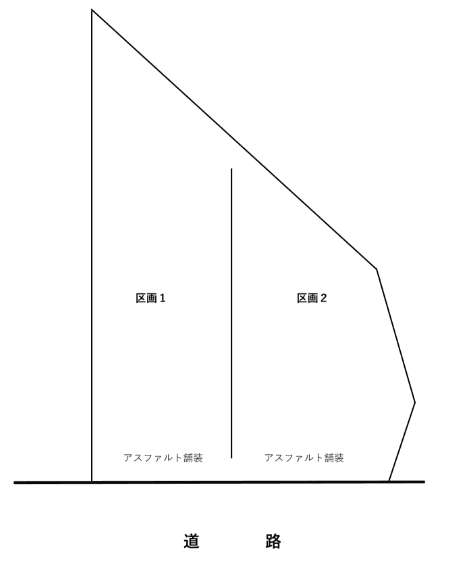 六軒町一丁目駐車場の駐車配置図
