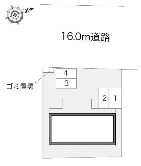 タカラⅡ(20049)の駐車配置図