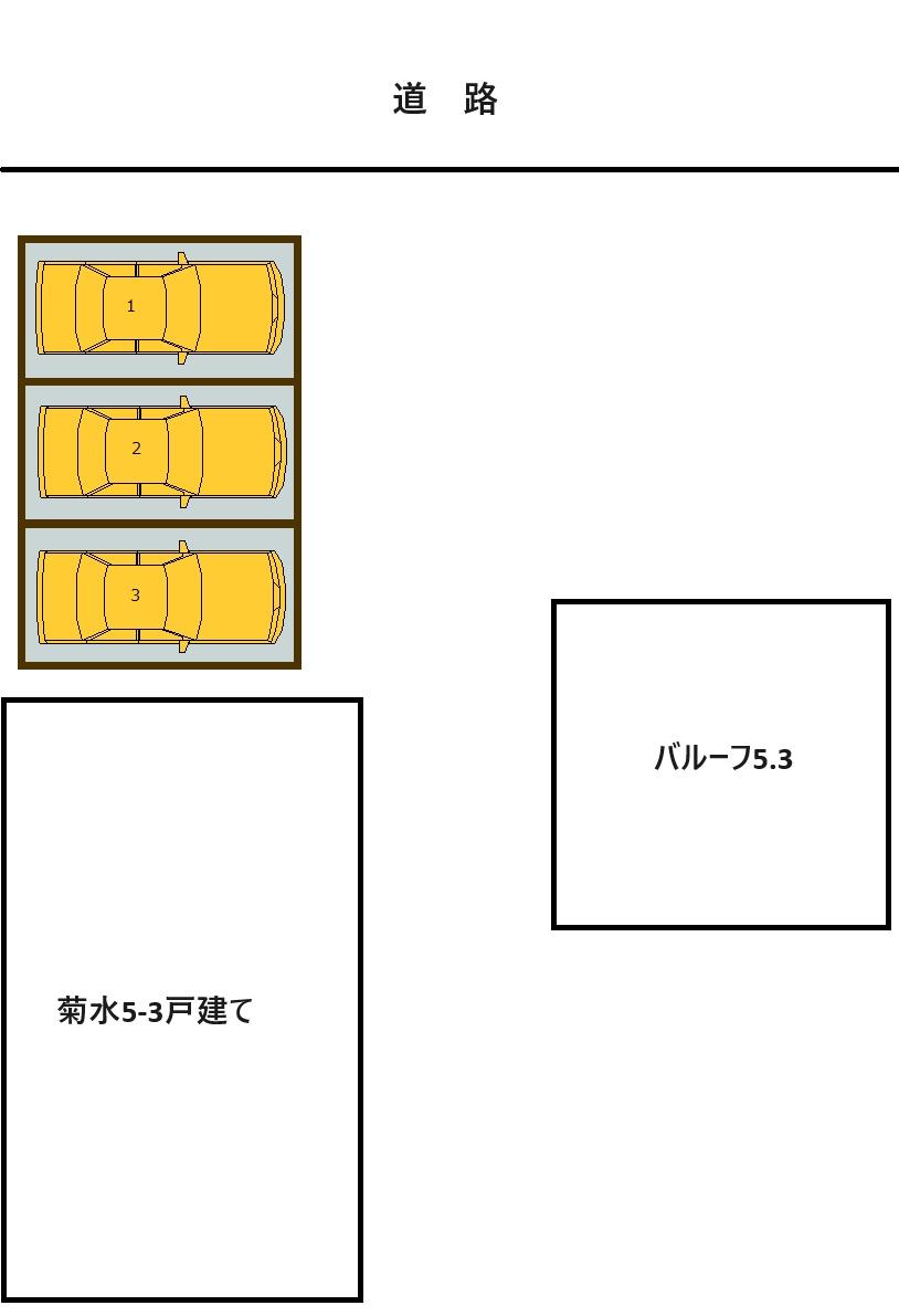 菊水5-3パーキングの駐車配置図