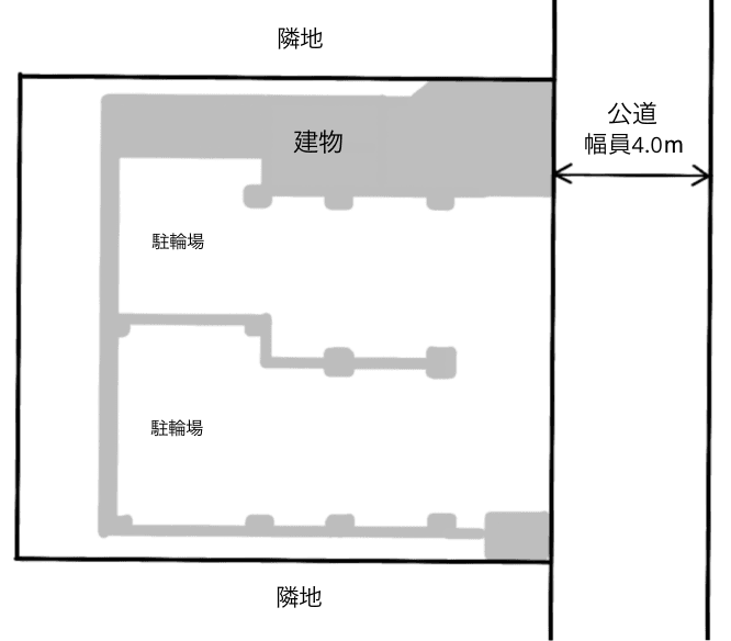 スカイコート中央林間の駐車配置図