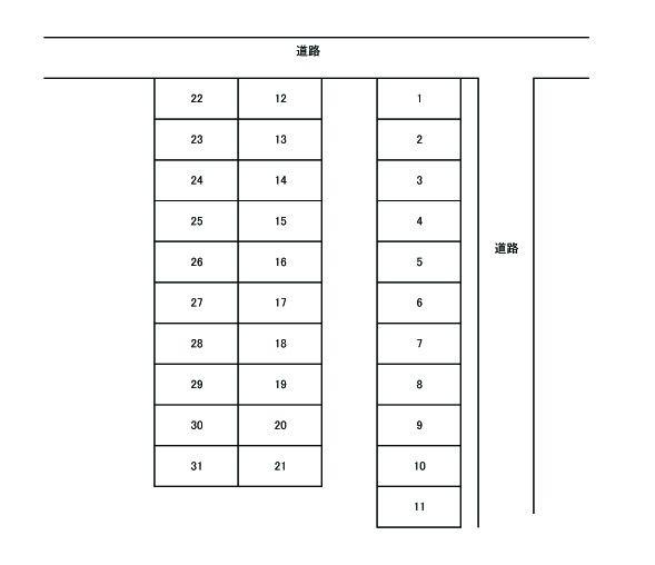 野原駐車場1の駐車配置図