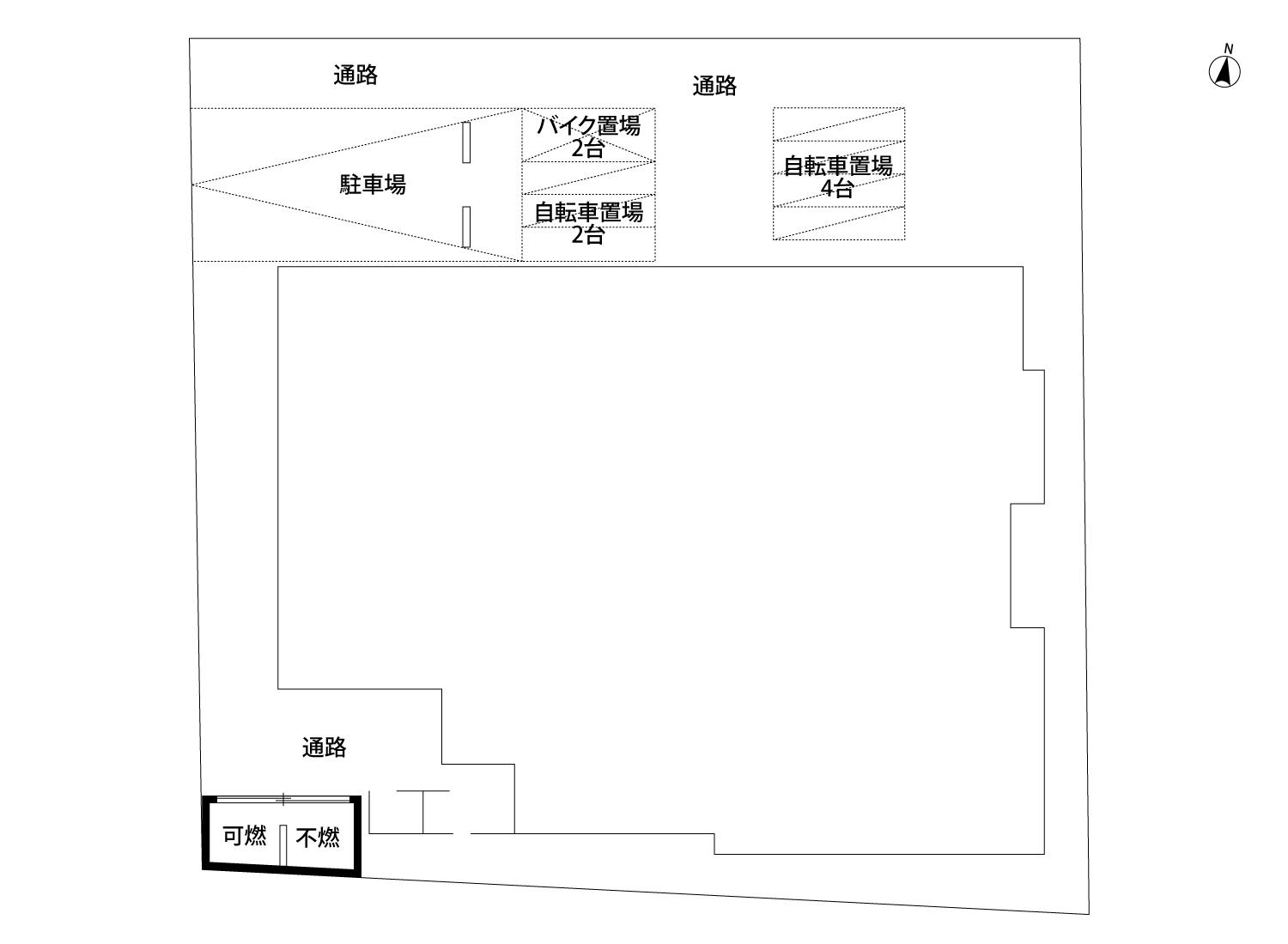 CB別府ﾙｼｴの駐車配置図
