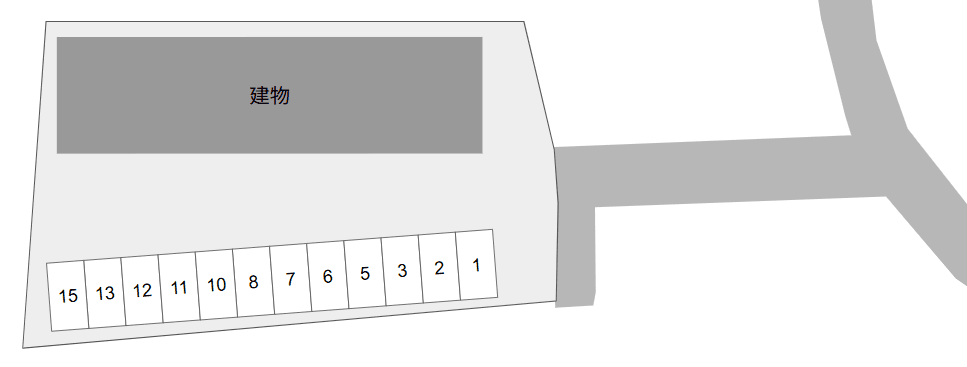 ｇｒｅｅｎ　Ｐｌａｚａ別駐車場の駐車配置図